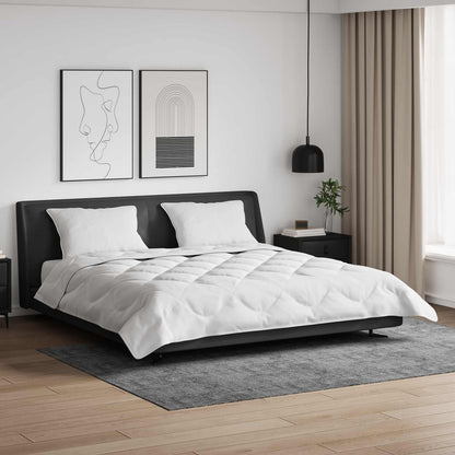 vidaXL Sommerdecke mit Kissen 3 pcs Weiß Mikrofaser