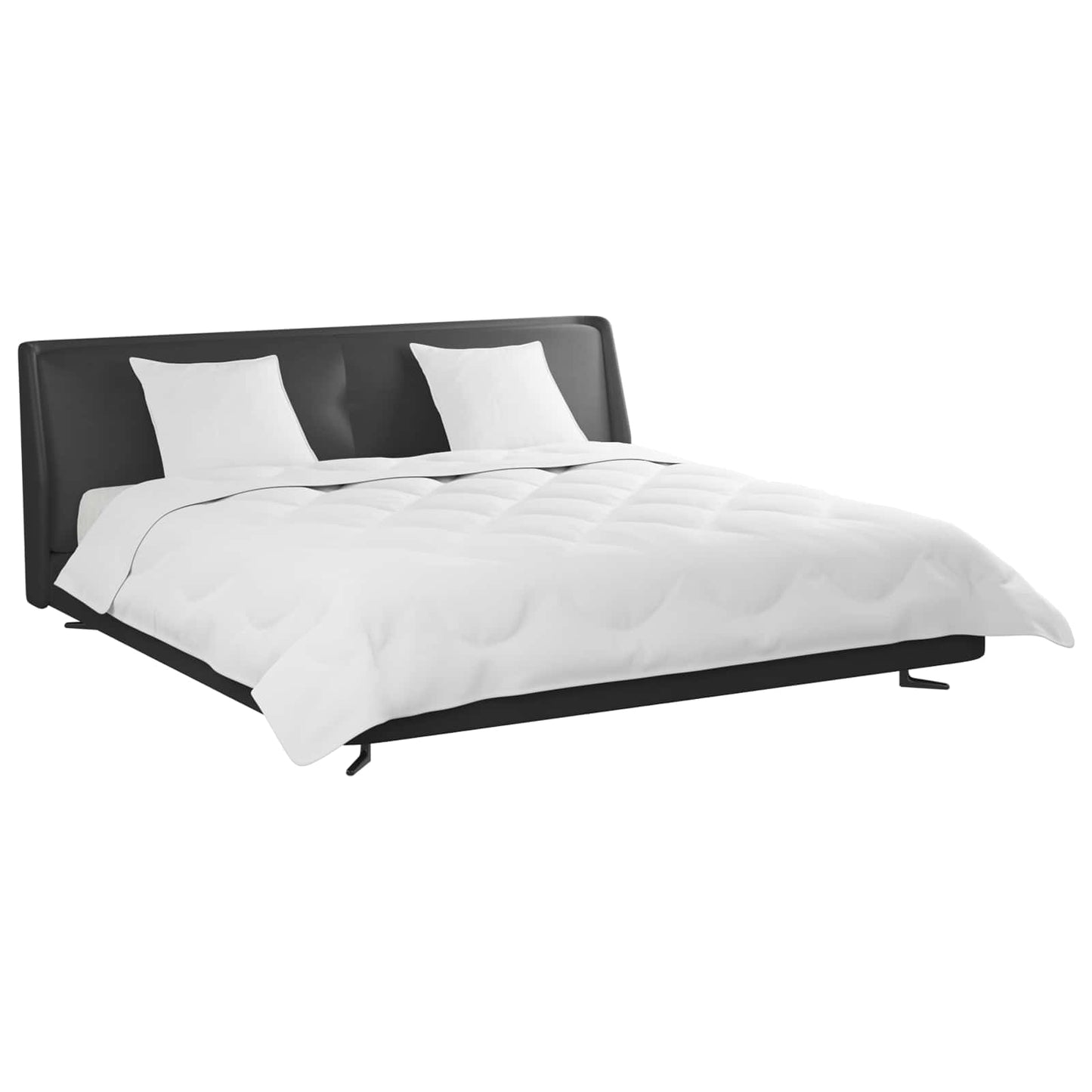 vidaXL Bettdecke mit Kissen 3 pcs Weiß Mikrofaser