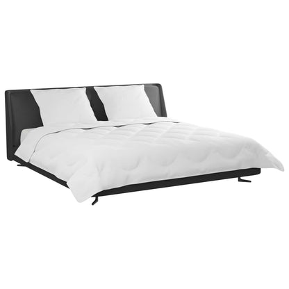 Bettdecke mit Kissen 3 pcs Weiß Mikrofaser