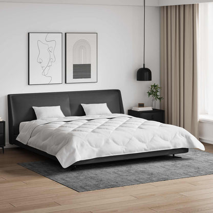 Bettdecke mit Kissen 3 pcs Weiß Mikrofaser