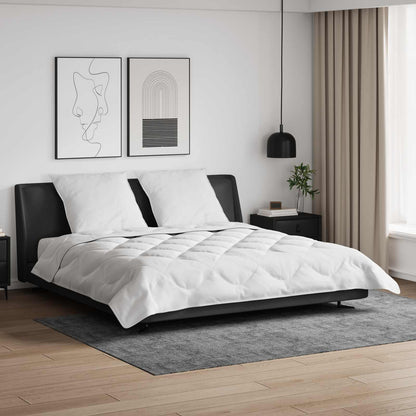 vidaXL Couette avec oreiller 3 pcs Blanc Microfibre