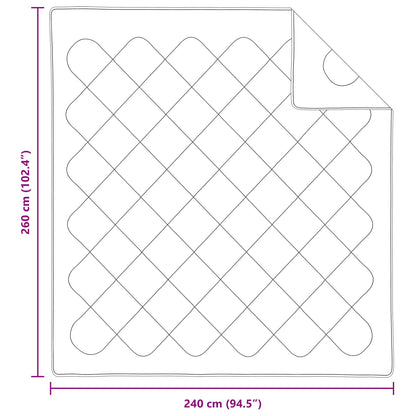 Bettdecke mit Kissen 3 pcs Weiß Mikrofaser