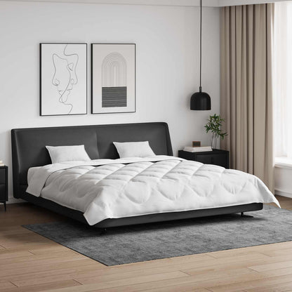 Ganzjahresbettdecke mit Kissen 3 pcs Weiß Mikrofaser