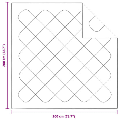vidaXL Bettdecke mit Kissen 3 pcs Weiß Mikrofaser