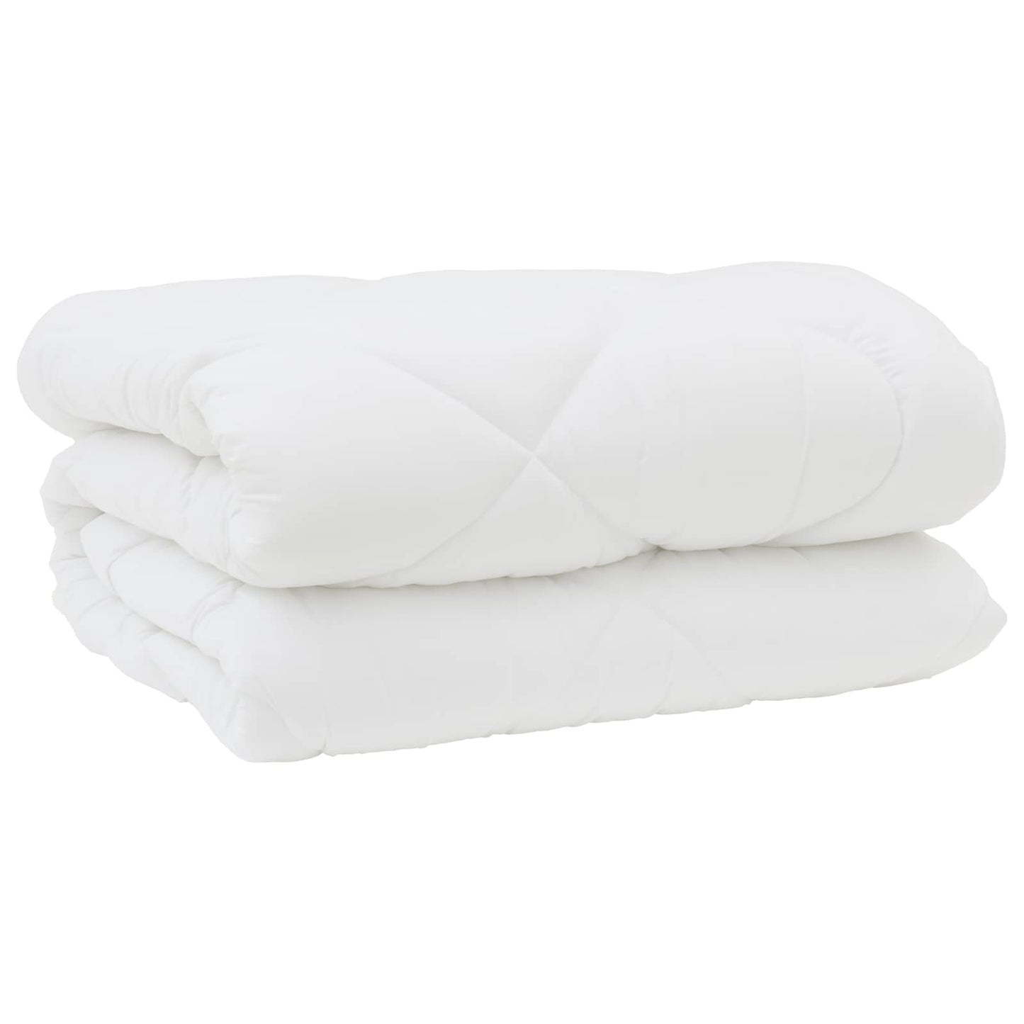 vidaXL Winterbettdecke mit Kissen 3 pcs Weiß Mikrofaser