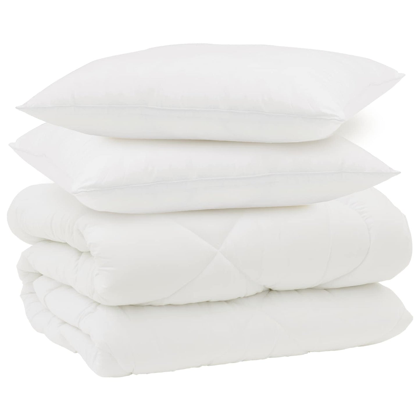 vidaXL Housse de Couette Hiver avec Oreiller 3 pcs Blanc Microfibre