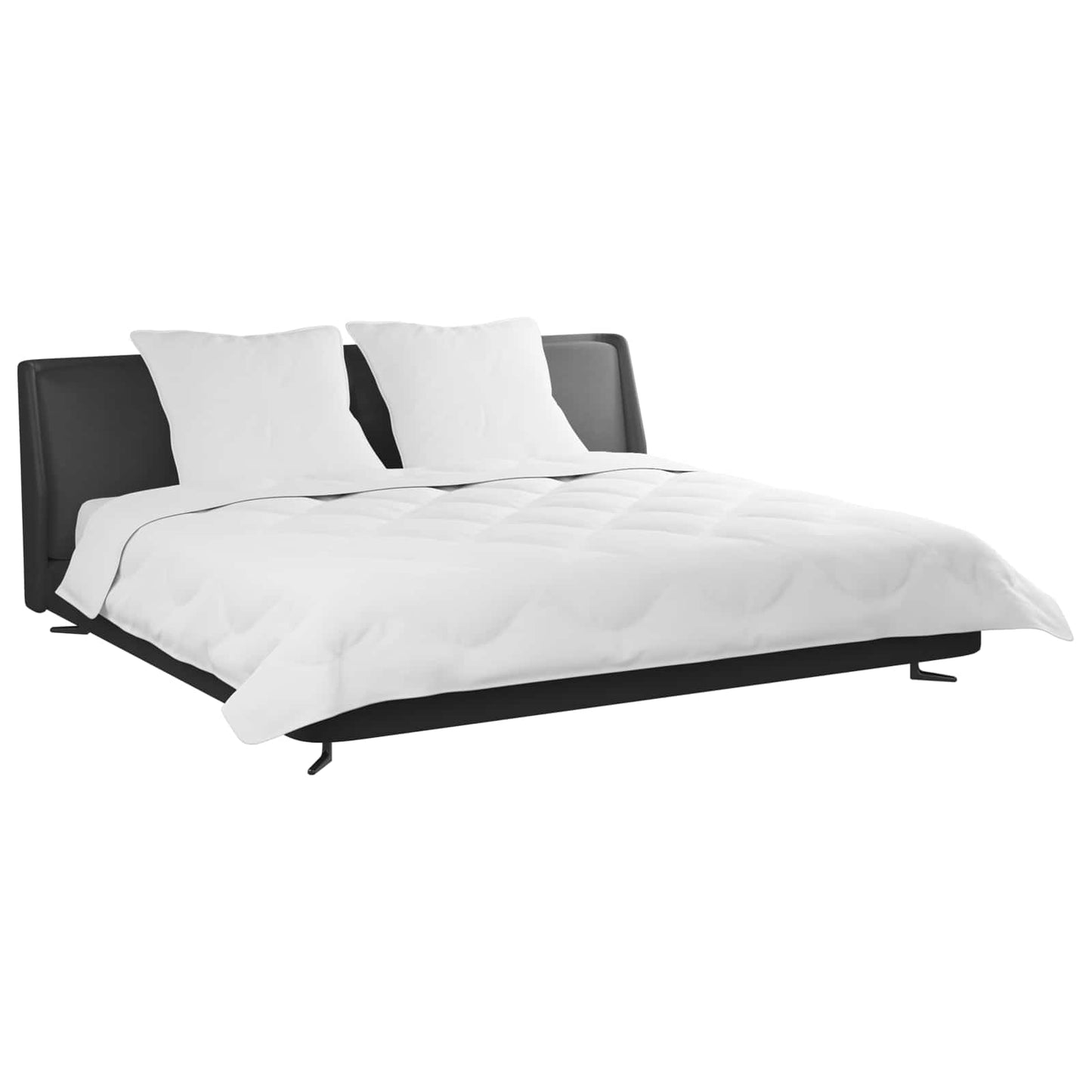 vidaXL Housse de Couette Hiver avec Oreiller 3 pcs Blanc Microfibre
