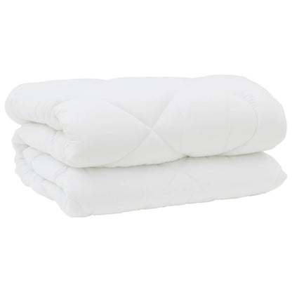 vidaXL Housse de Couette Hiver avec Oreiller 3 pcs Blanc Microfibre