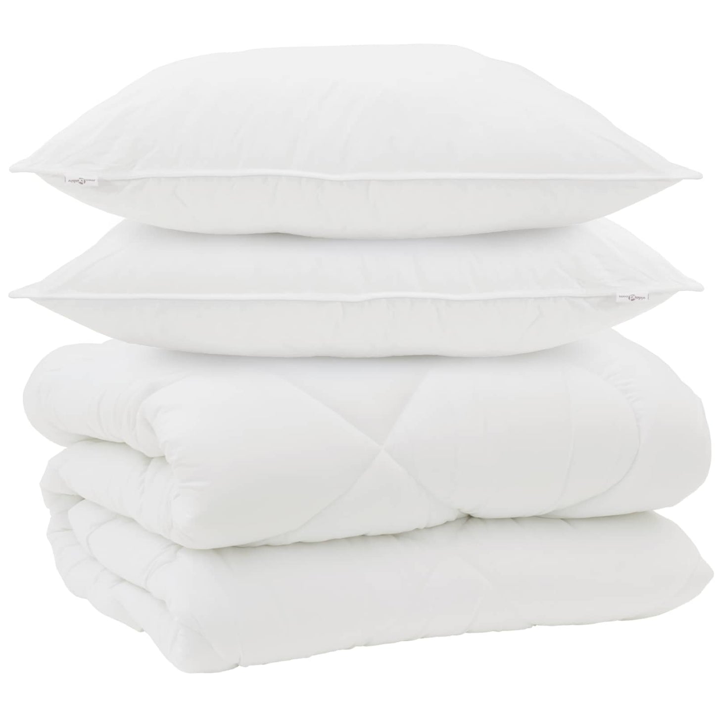 vidaXL Housse de Couette Hiver avec Oreiller 3 pcs Blanc Microfibre