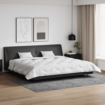 Winterbettdecke mit Kissen 3 pcs Weiß Mikrofaser