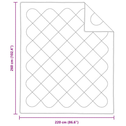 vidaXL Winterbettdecke mit Kissen 3 pcs Weiß Mikrofaser