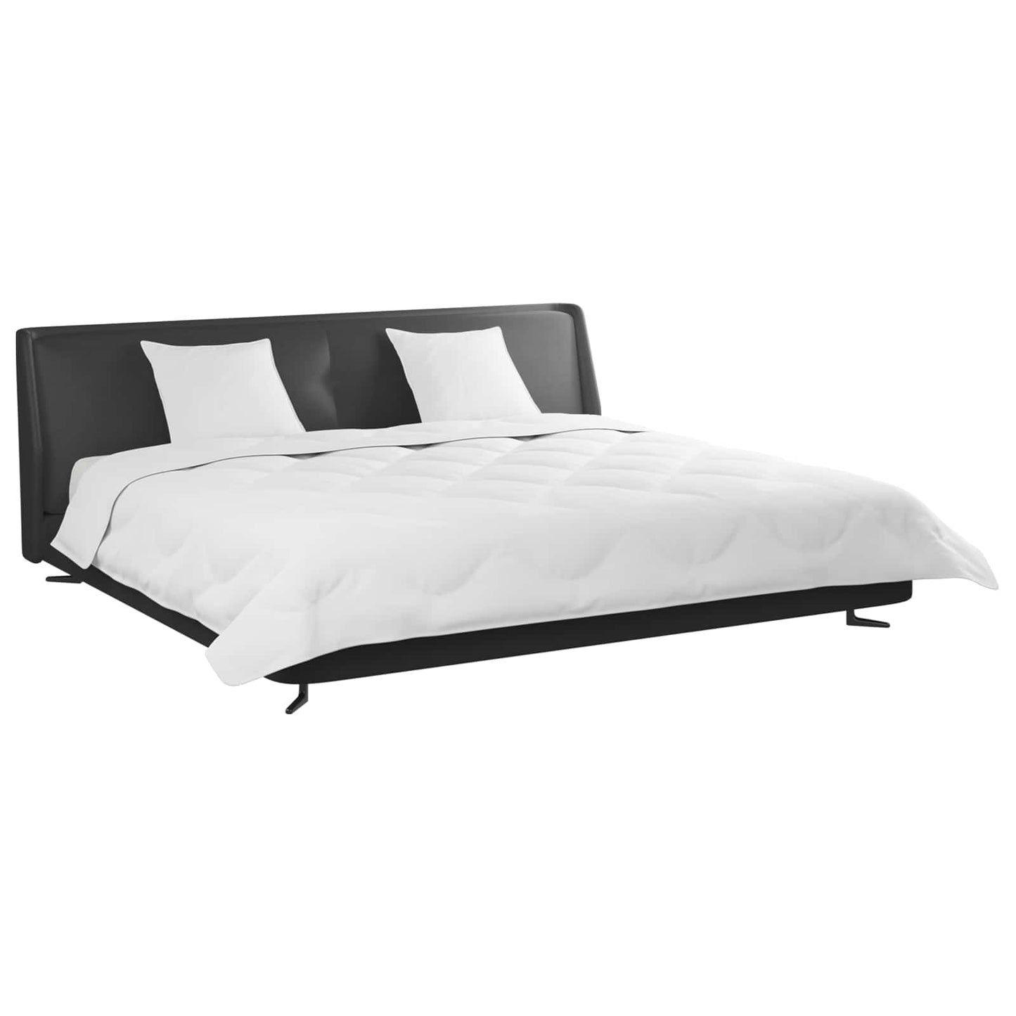 vidaXL Winterbettdecke mit Kissen 3 pcs Weiß Mikrofaser