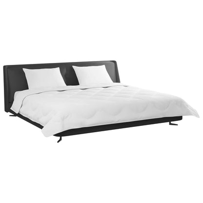 vidaXL Winterbettdecke mit Kissen 3 pcs Weiß Mikrofaser