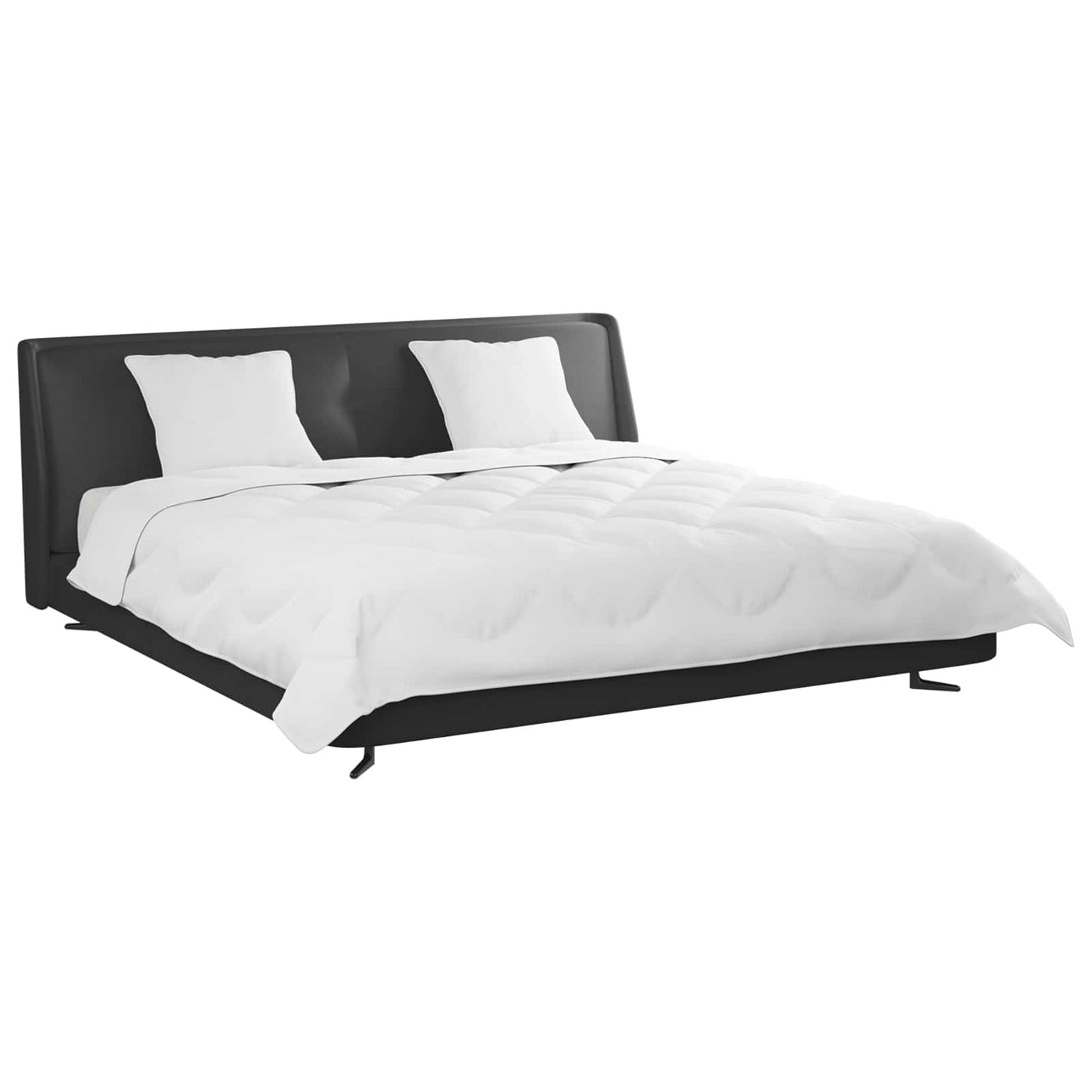 vidaXL Bettdecken Set 3 pcs Weiß Mikrofaser und Daunenfedern