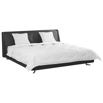 vidaXL Parure de lit 3 pcs Blanc Microfibre et Plumes de duvet