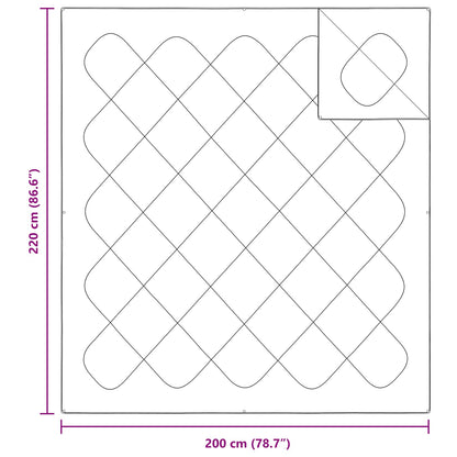Decke mit Kissen mit Kissen 3 pcs Weiß Mikrofaser