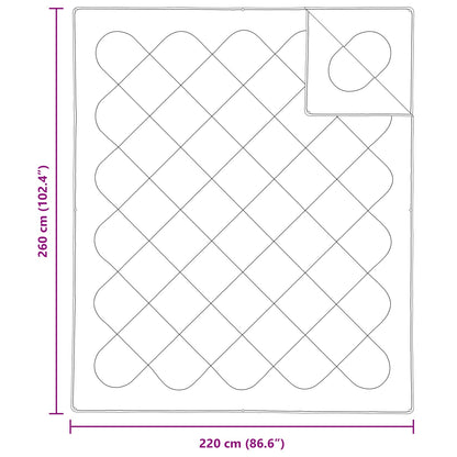 vidaXL Couverture avec coussin avec coussin 3 pcs Blanc Microfibre