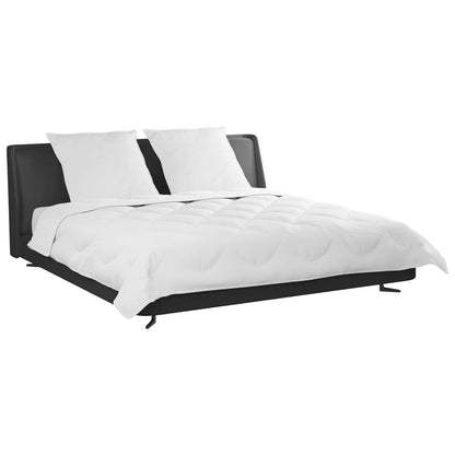 vidaXL Decke mit Kissen mit Kissen 3 pcs Weiß Mikrofaser