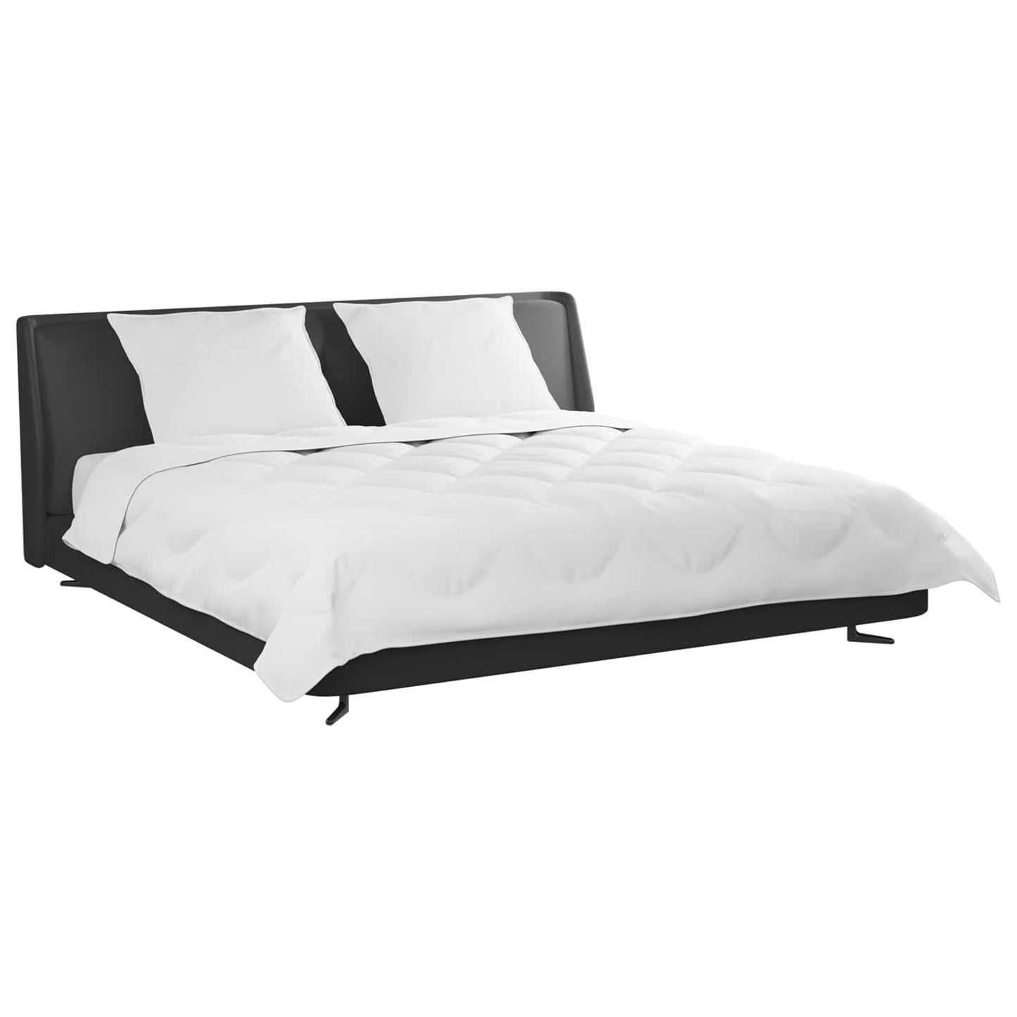 vidaXL Couverture avec coussin avec coussin 3 pcs Blanc Microfibre