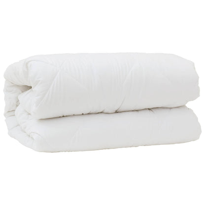 vidaXL Couverture avec coussin avec coussin 3 pcs Blanc Microfibre