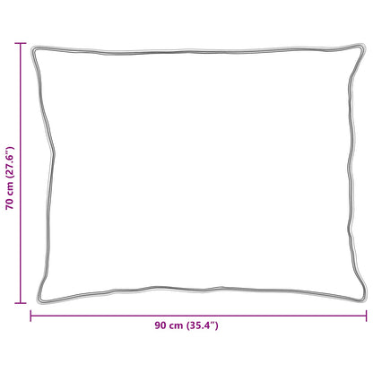 Bettdecke mit Kissen 3 pcs Weiß Mikrofaser