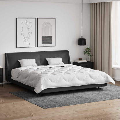 vidaXL Couette avec oreiller 3 pcs Blanc Microfibre