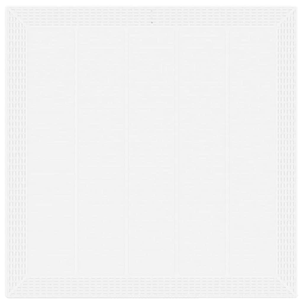 vidaXL Table de jardin blanc 100 x 100 x 73 cm résine tressée