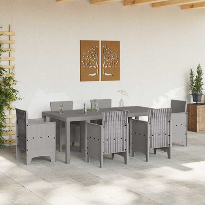 vidaXL Gartentisch Hellgrau 200 x 100 x 73 cm Poly-Rattan