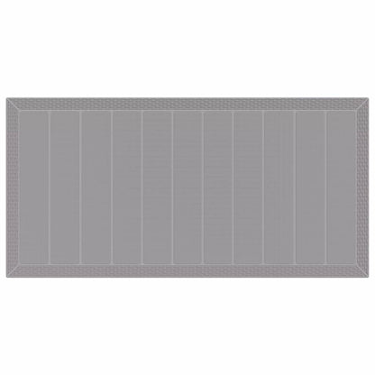 vidaXL Gartentisch Hellgrau 200 x 100 x 73 cm Poly-Rattan