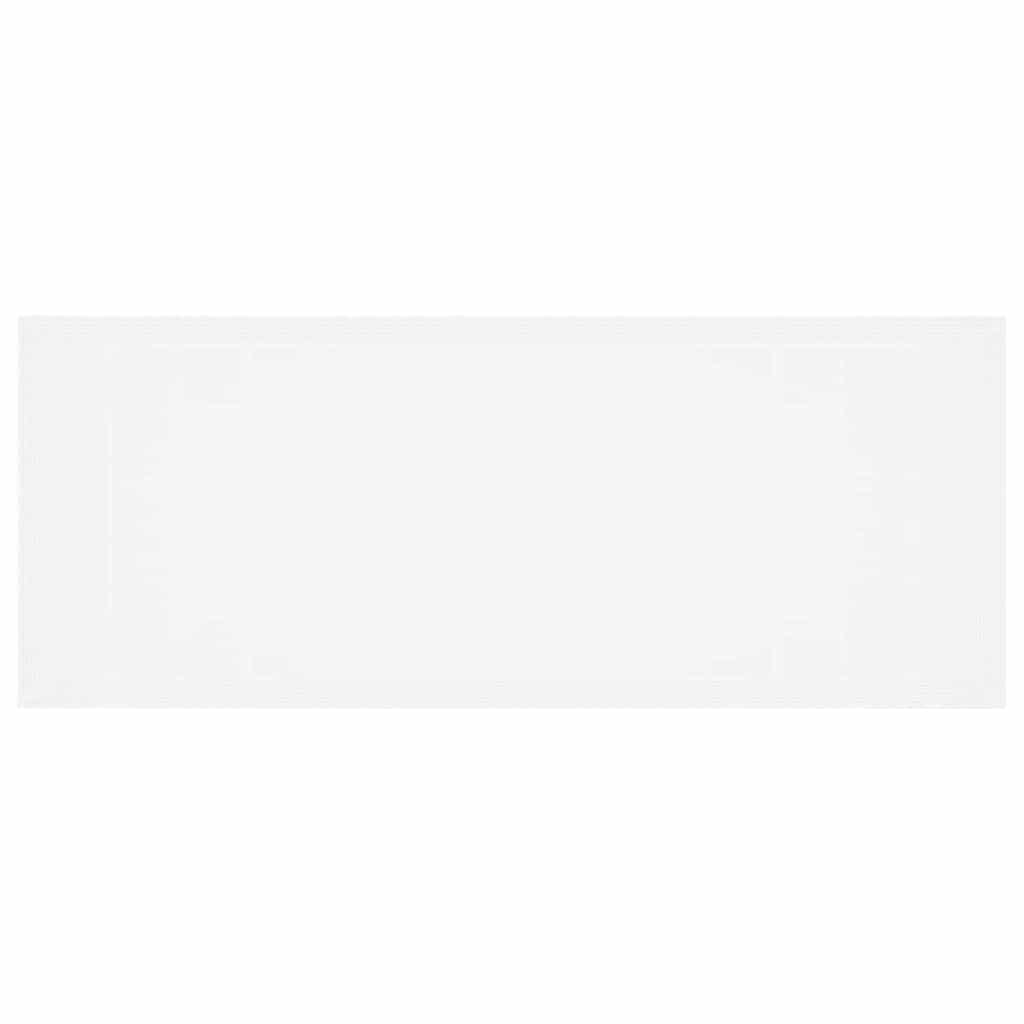 Gartentisch Weiß 250 x 100 x 73 cm Poly-Rattan