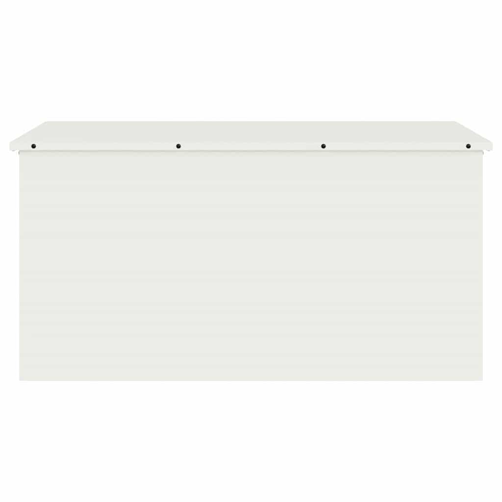 Außenlagerbox Weiß 100 x 50,5 x 50 cm Stahl