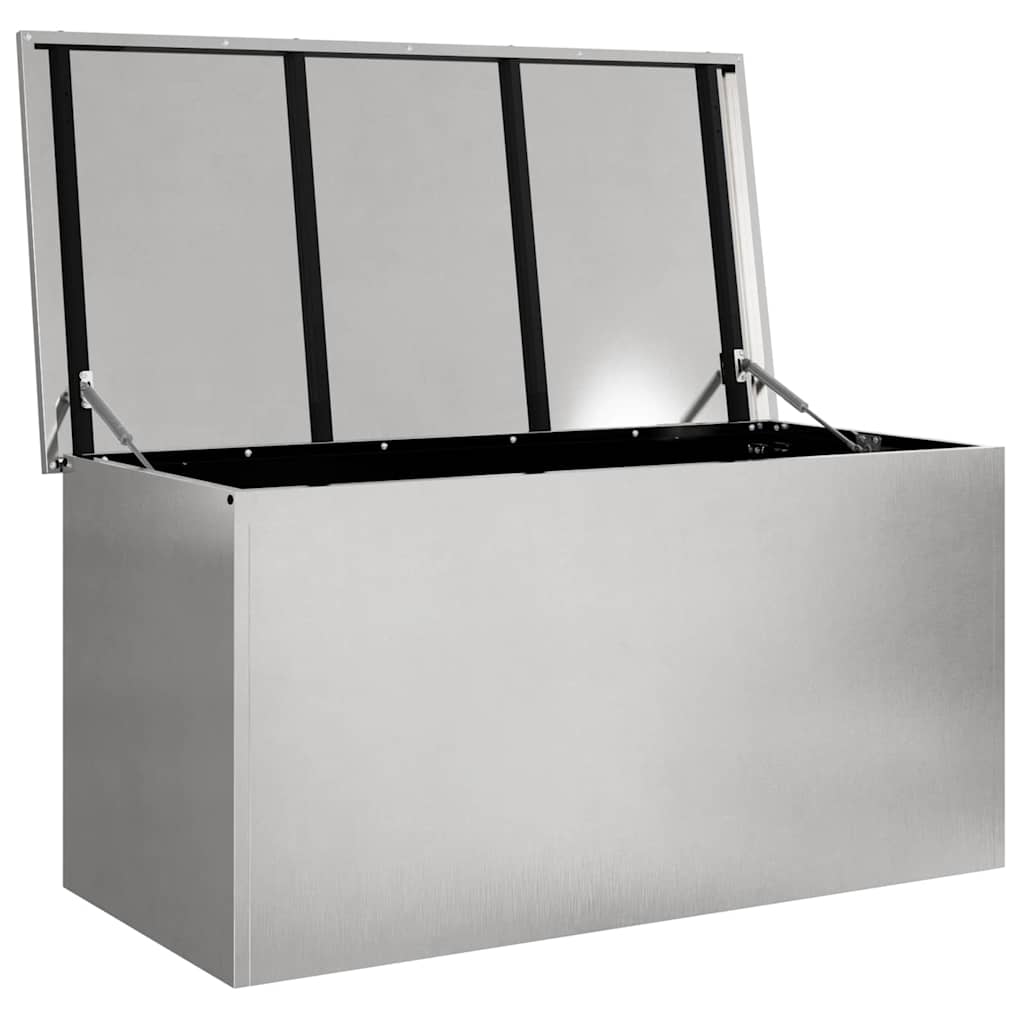 Außenlagerbox Silber 100 x 50,5 x 50 cm Stahl