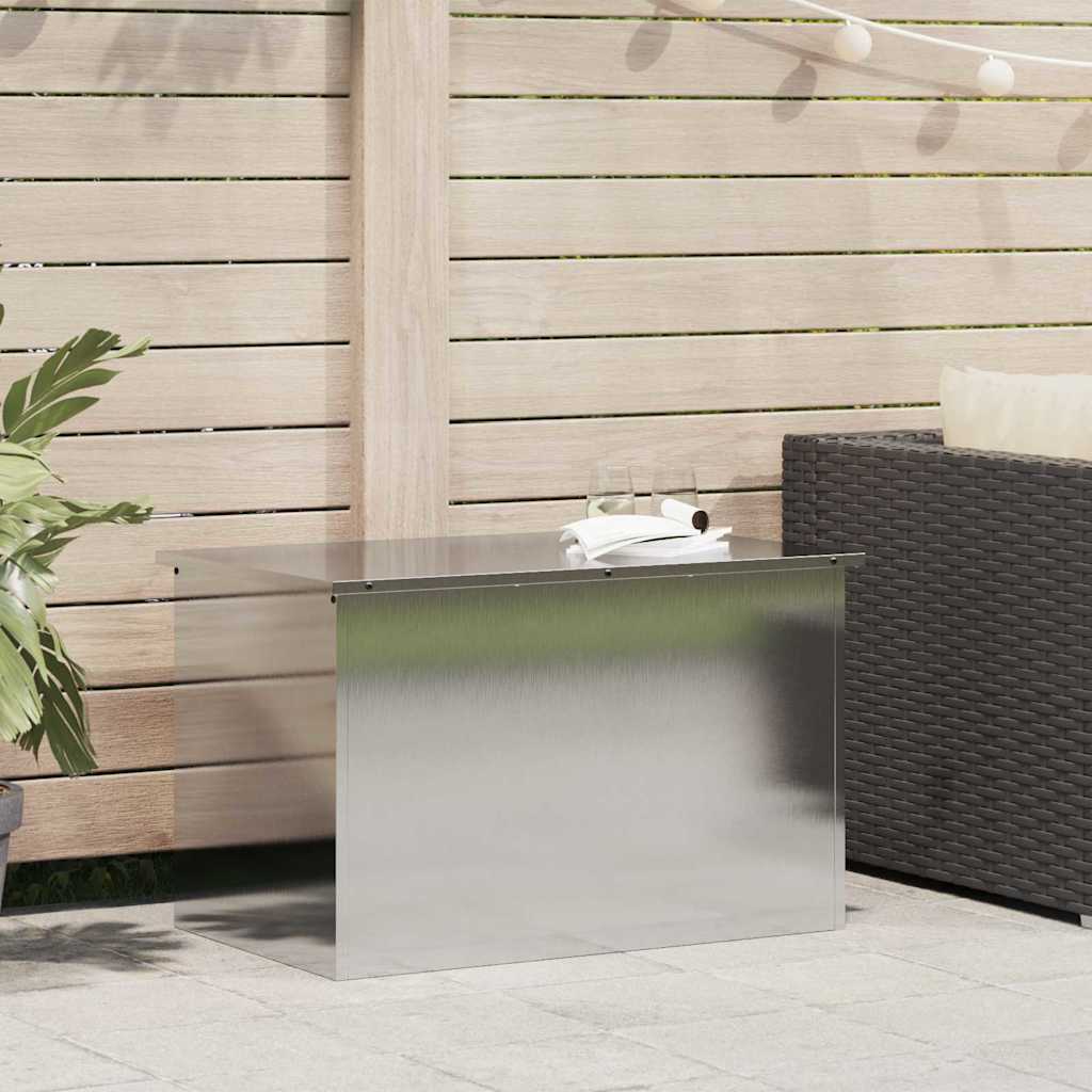 Außenlagerbox Silber 80 x 50,5 x 50 cm Stahl