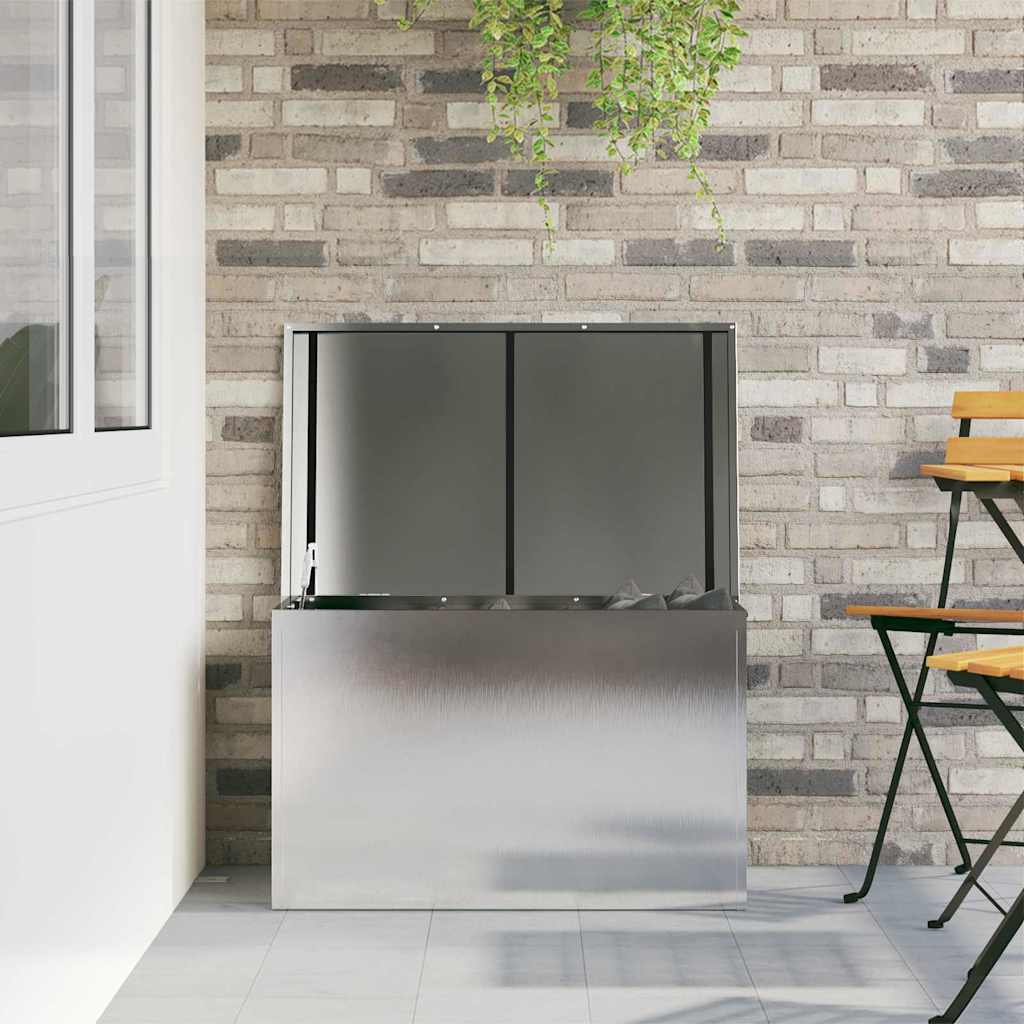 Außenlagerbox Silber 80 x 50,5 x 50 cm Stahl