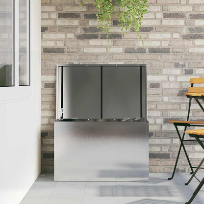 Außenlagerbox Silber 80 x 50,5 x 50 cm Stahl