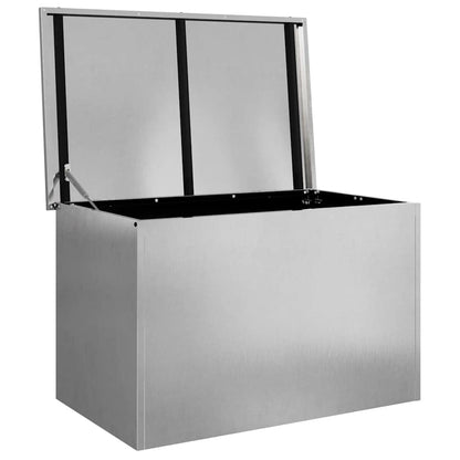 Außenlagerbox Silber 80 x 50,5 x 50 cm Stahl