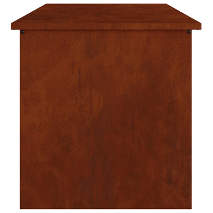 Außenlagerbox Rostig 80 x 50,5 x 50 cm Stahl