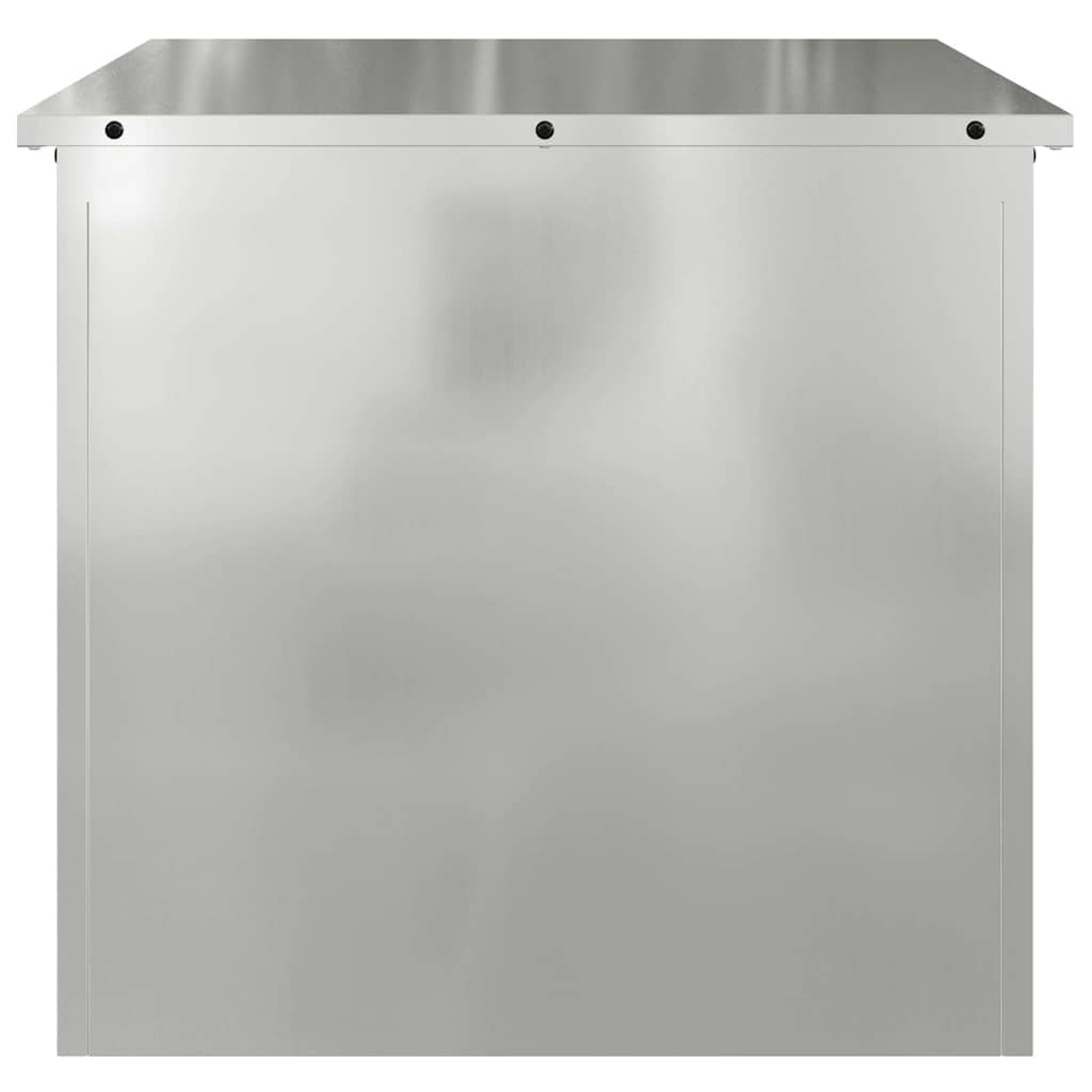 Außenlagerbox Silber 55 x 50,5 x 50 cm Stahl