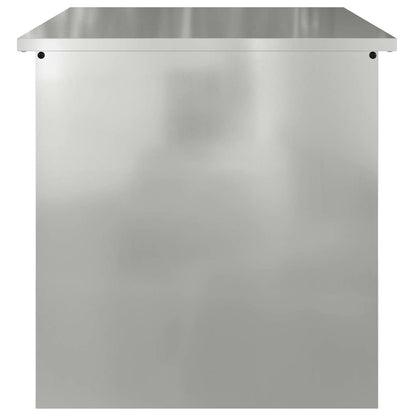 Außenlagerbox Silber 55 x 50,5 x 50 cm Stahl