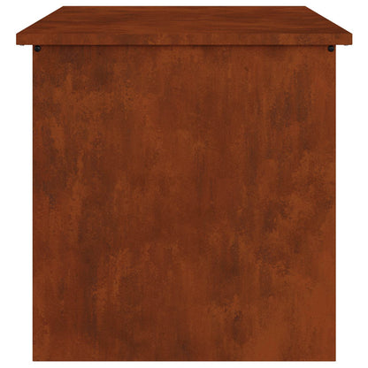 Außenlagerbox Rostig 55 x 50,5 x 50 cm Stahl