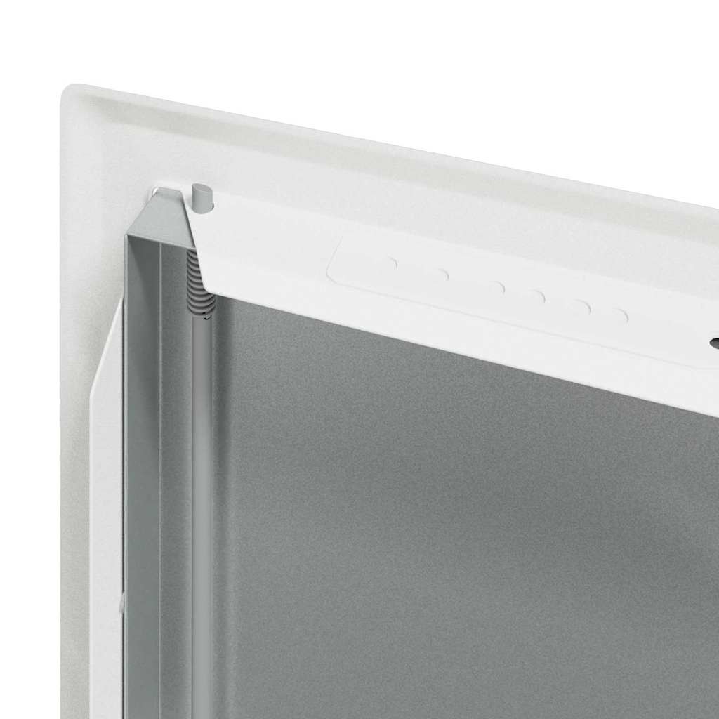 Zugangsklappe 2 pcs Weiß 63 x 33 x 3 cm Stahl