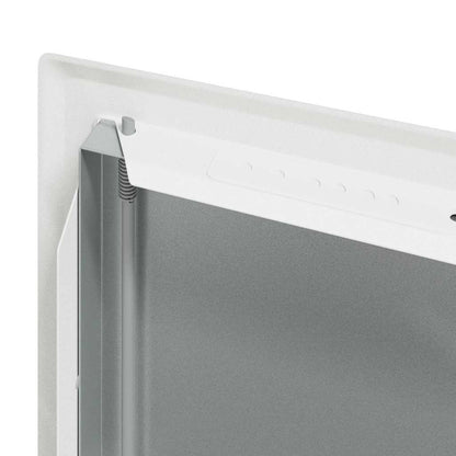 Zugangsklappe 2 pcs Weiß 63 x 33 x 3 cm Stahl