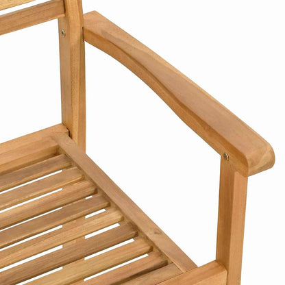 vidaXL Stuhl 4 pcs Braun 56 x 55 x 90,5 cm Massivholz Teak