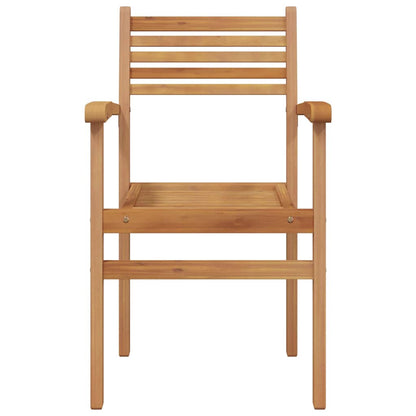 vidaXL Stuhl 6 pcs Braun 56 x 55 x 90,5 cm Massivholz Teak