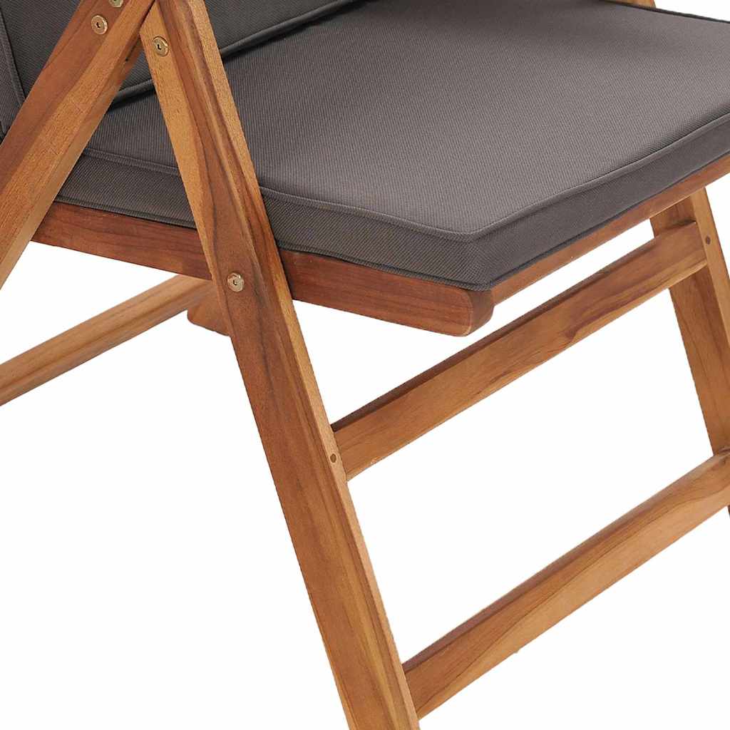 vidaXL Chaises de jardin 6 pcs Marron et gris 57 x 71,5 x 104 cm