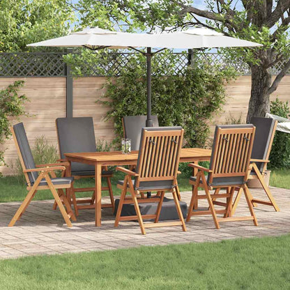 vidaXL Chaises de jardin 6 pcs Marron et gris 57 x 71,5 x 104 cm
