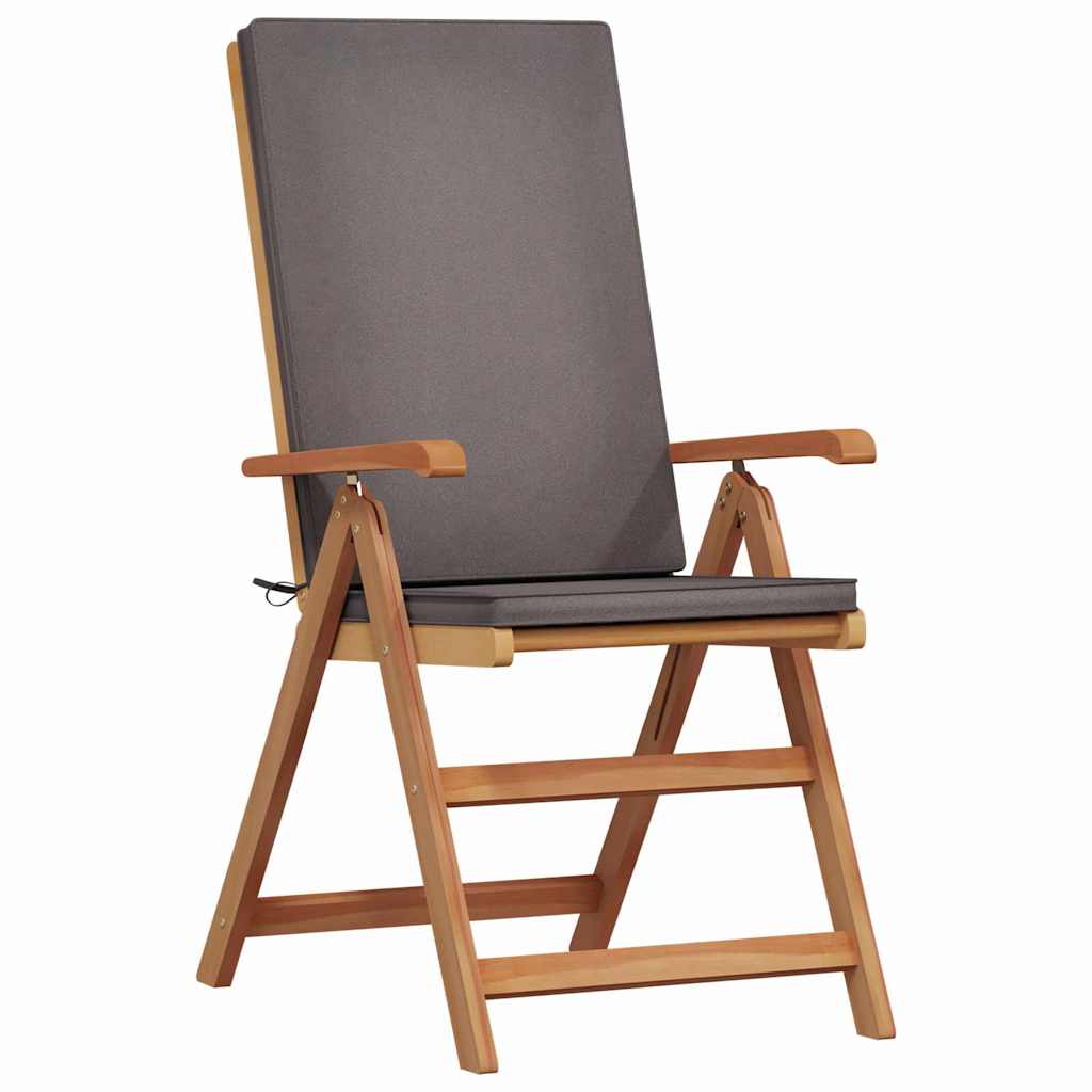 vidaXL Chaises de jardin 6 pcs Marron et gris 57 x 71,5 x 104 cm