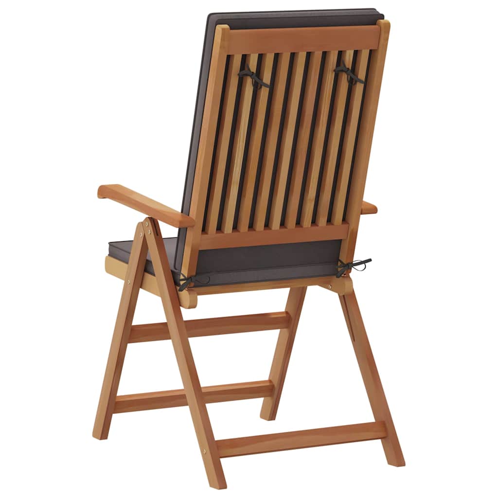 vidaXL Chaises de jardin 6 pcs Marron et gris 57 x 71,5 x 104 cm