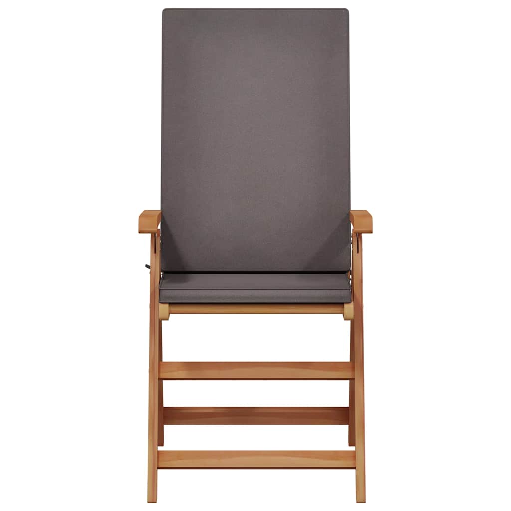 vidaXL Chaises de jardin 6 pcs Marron et gris 57 x 71,5 x 104 cm