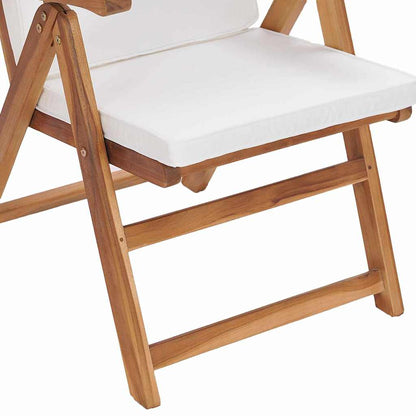 vidaXL Gartenstuhl 8 pcs Braun und Weiß 57 x 71,5 x 104 cm